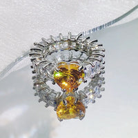 Heart Cubic Ring