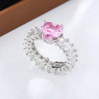Heart Cubic Ring