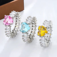Heart Cubic Ring
