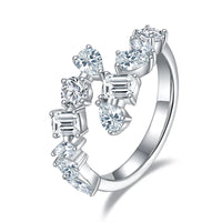 2.6 Carats Moissanite Diamond Eternity Rings