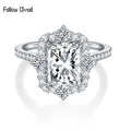 8*10mm Radiant Cut Ring