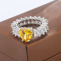 Heart Cubic Ring