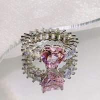 Heart Cubic Ring