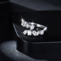 2.6 Carats Moissanite Diamond Eternity Rings